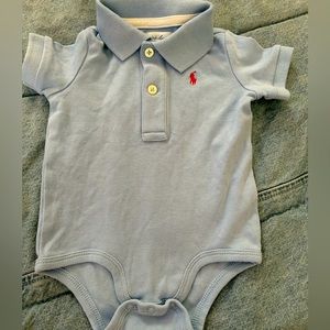 3M Ralph Lauren Baby Blue Onesie